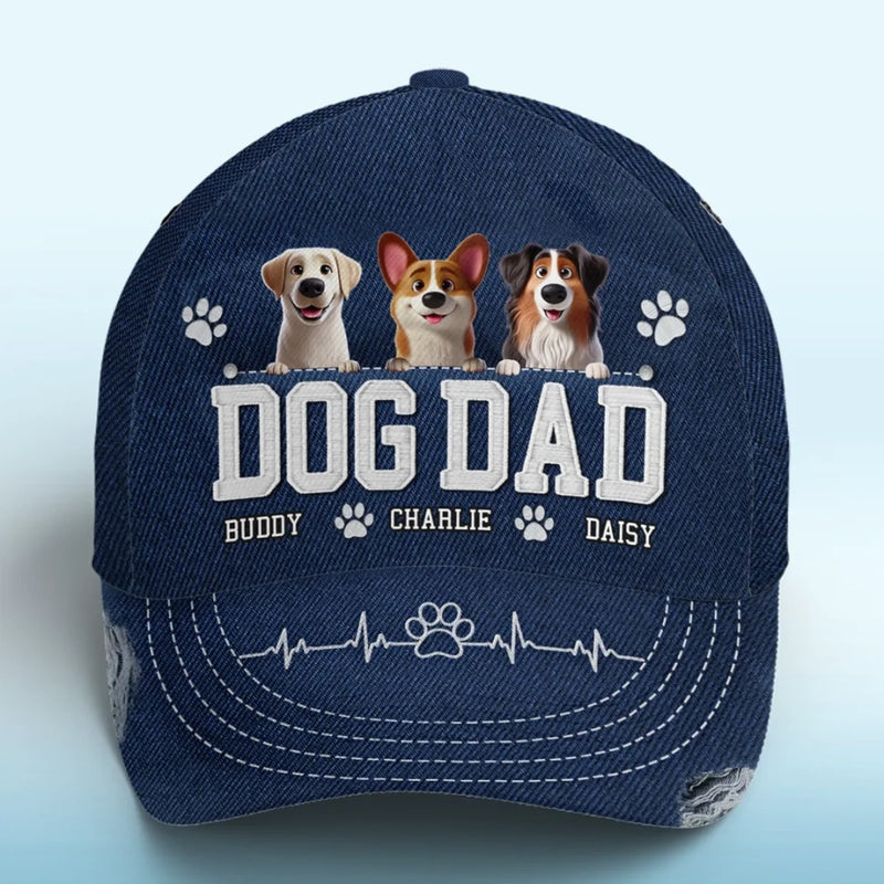 My Heart Belongs To My Dog - Dog Personalized Custom Hat, All Over Print Classic Cap - Gift For Pet Owners, Pet Lovers