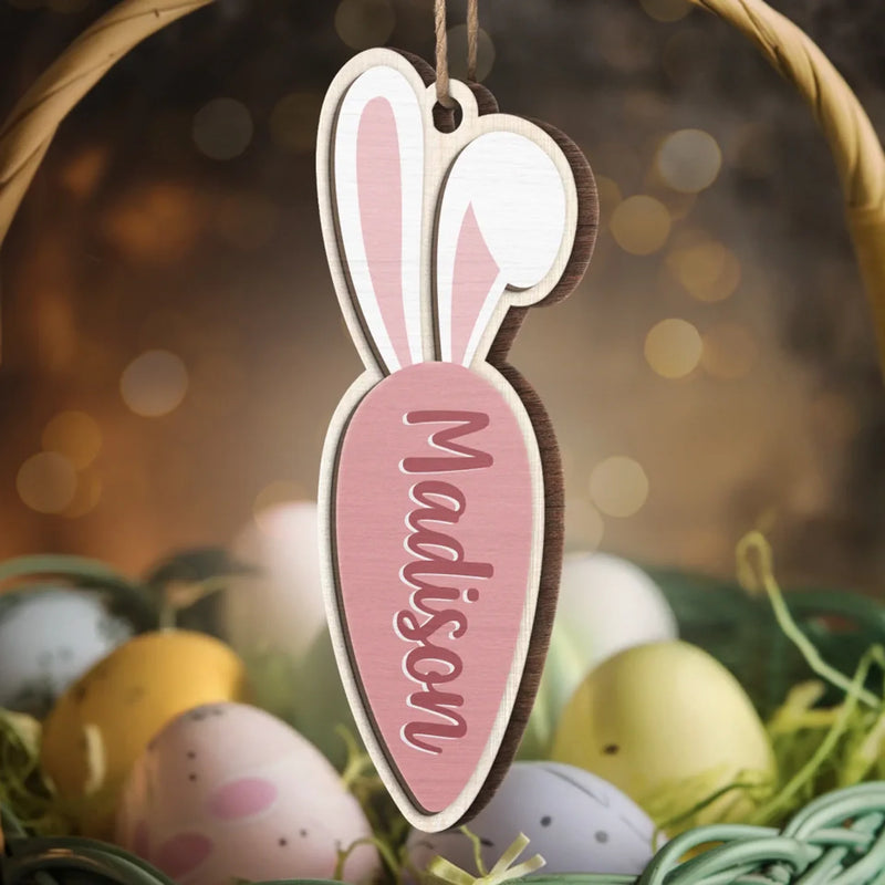 Custom Name Easter Bunny Gifts - Personalized Ornament
