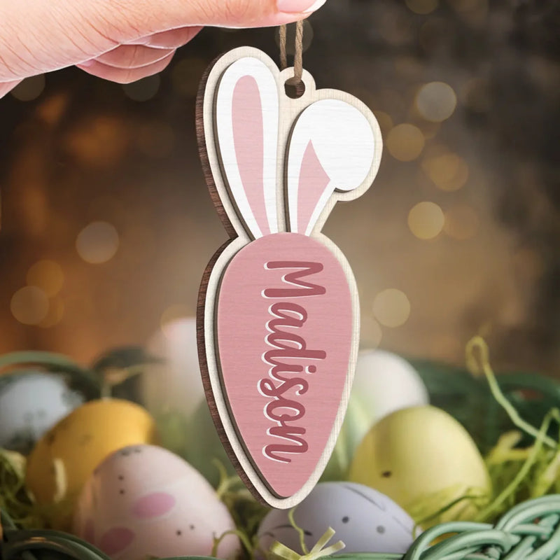Custom Name Easter Bunny Gifts - Personalized Ornament