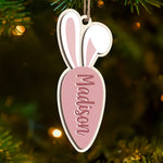 Custom Name Easter Bunny Gifts - Personalized Ornament