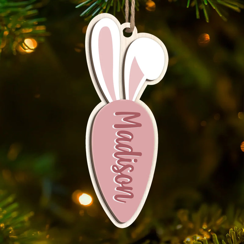 Custom Name Easter Bunny Gifts - Personalized Ornament