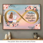 Custom Name Mother Daughter Gifts - Personalized Poster