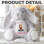 Custom Name Alphabet Gifts for Kids - Personalized Bunny Plush