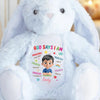 Chosen To Shine, Filled With Love - Family Personalized Custom Easter Bunny Plush - Gift For Family Members
