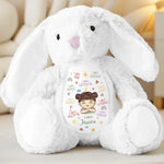 Custom Name Inspirational Gifts for Girls - Personalized Bunny Plush