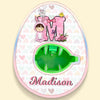 Sweet Bunny Dreams - Family Personalized Custom Easter Egg Decorating Kit, Egg Spinner Machine With Markers - Easter Gift For Family Members