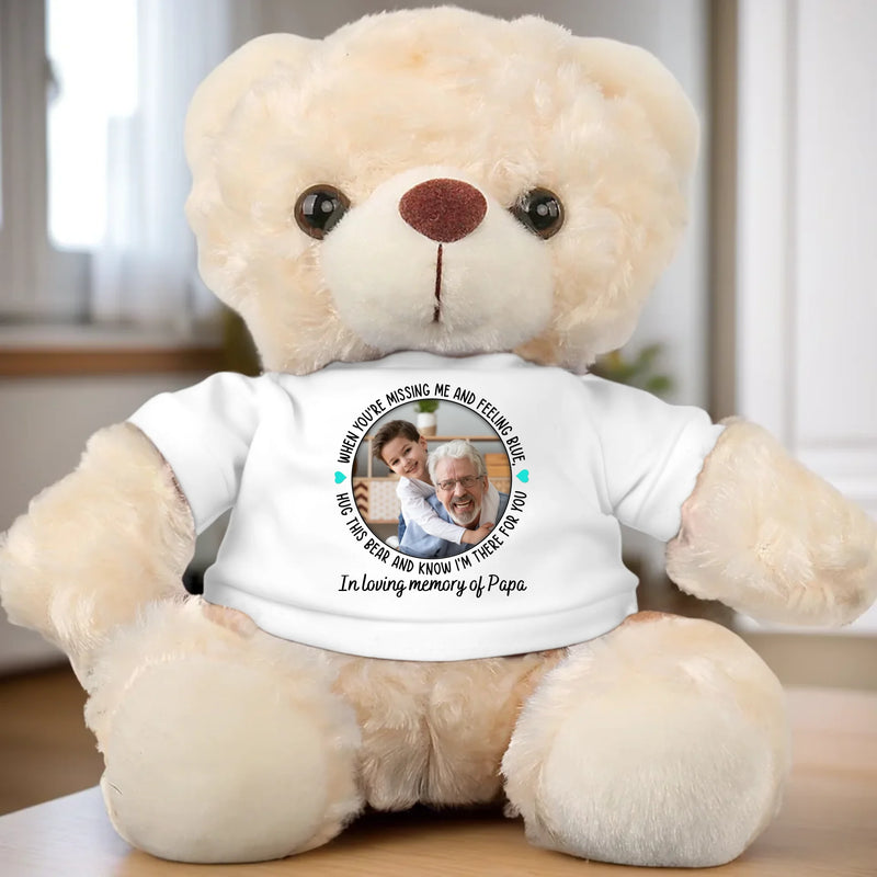 Custom Photo Memorial Keepsake - Personalized Teddy Bear Plush