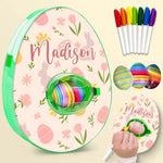 Custom Name Easter Egg Decorating Gifts for Kids - Personalized Egg Decorating Kit