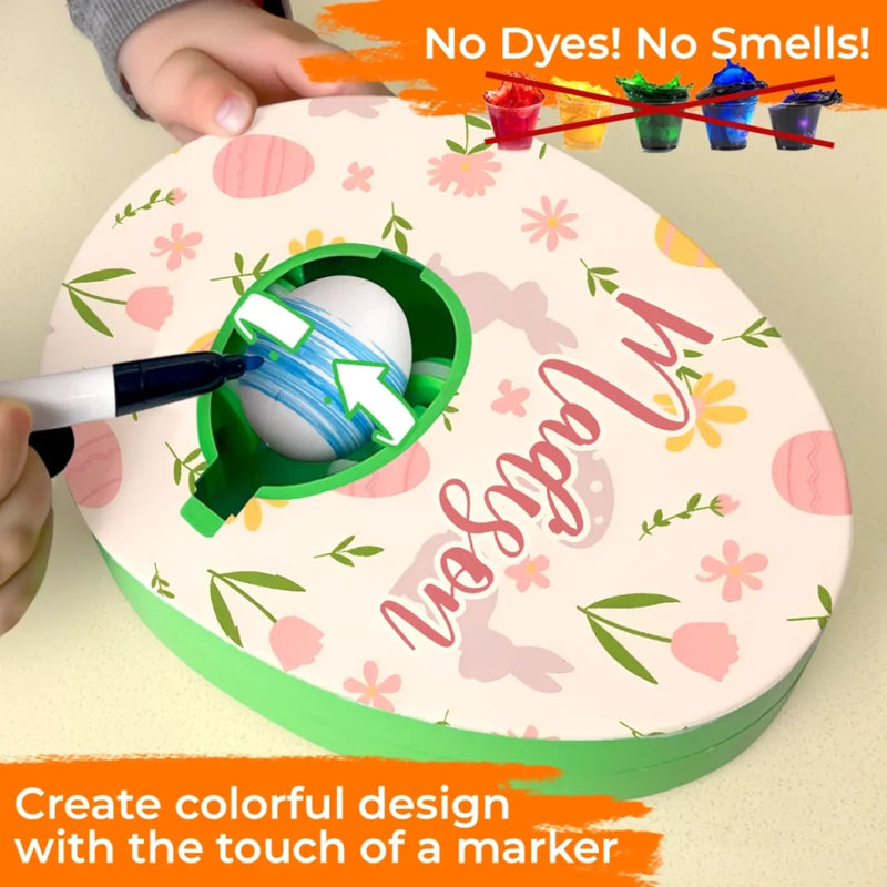 Custom Name Easter Egg Decorating Gifts for Kids - Personalized Egg Decorating Kit
