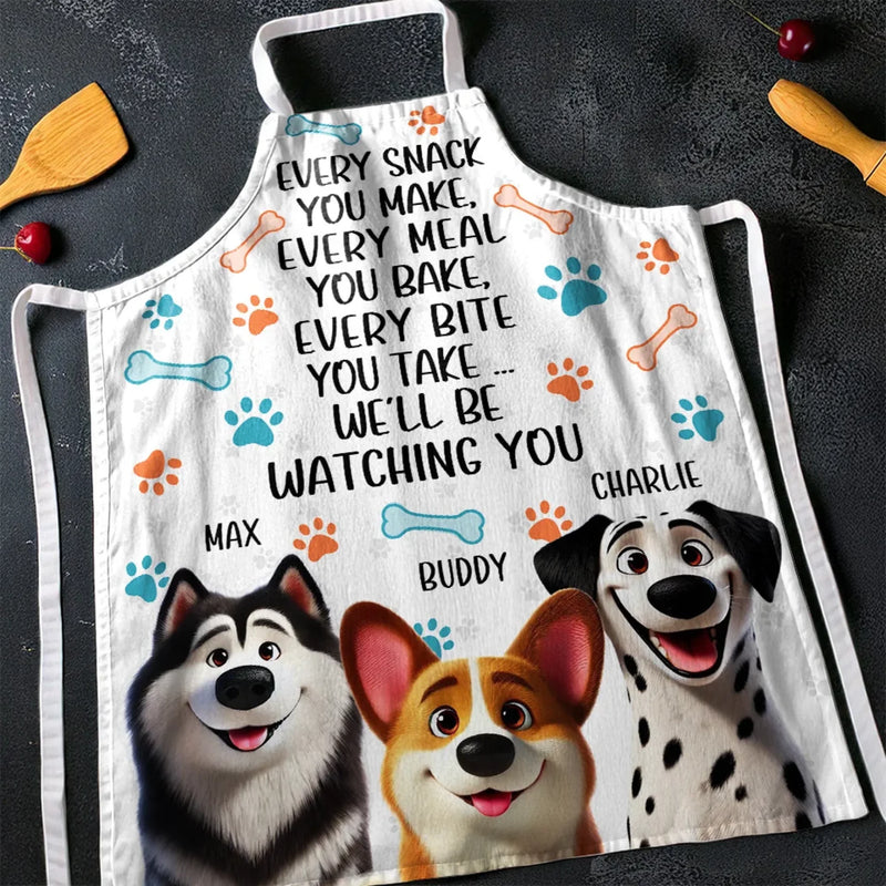 My Heart Belongs To My Dog - Dog Personalized Custom Apron - Gift For Pet Owners, Pet Lovers