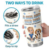 Fluffy Hugs & Wagging Tails - Dog Personalized Custom 3D Inflated Effect Printed Tumbler - Gift For Pet Owners, Pet Lovers
