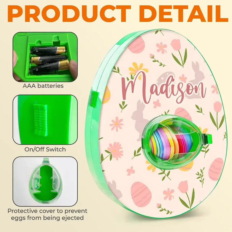 Custom Name Easter Egg Decorating Gifts for Kids - Personalized Egg Decorating Kit