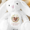 Custom Photo A Loving Hug That Lasts A Lifetime - Family Personalized Custom Easter Bunny Plush - Gift For Family Members