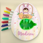 Custom Name Easter Gifts for Kids - Personalized Egg Decorating Kit