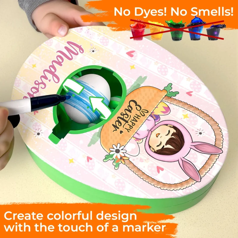 Custom Name Easter Gifts for Kids - Personalized Egg Decorating Kit