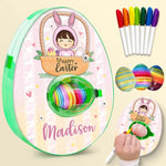 Custom Name Easter Gifts for Kids - Personalized Egg Decorating Kit