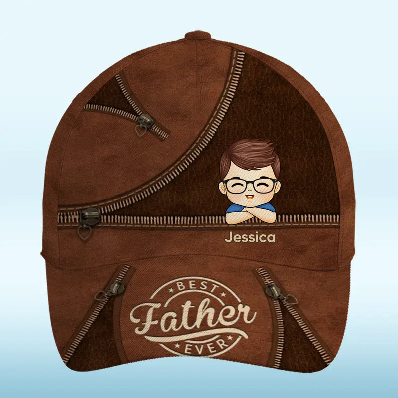 Custom Name Dad Gifts from Kids - Personalized Classic Cap