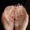 Forever Blossoming In Your Heart - Family Personalized Custom 3D Crystal Heart Shaped - Mother's Day, Gift For Mom, Grandma