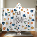 Custom Name Holding Hands Gifts for Family - Personalized Snuggle Blanket