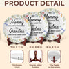 First Mother, Now Grandmother - Family Personalized Custom Ceramic Plate - Mother's Day, Gift For Mom, Grandma