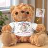 Custom Photo Hoppy Together, Forever - Family Personalized Custom Teddy Bear Plush - Mother's Day, Baby Shower Gift, Gift For First Mom, Pregnancy, Newborn Baby