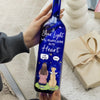 Your Love Still Shines Bright - Memorial Personalized Custom Blue Bottle Lamp - Sympathy Gift For Pet Owners, Pet Lovers