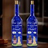 Your Love Still Shines Bright - Memorial Personalized Custom Blue Bottle Lamp - Sympathy Gift For Pet Owners, Pet Lovers