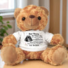 Custom Photo Cuddle This Bear Until You Can Hold Me - Family Personalized Custom Teddy Bear Plush - Mother's Day, Baby Shower Gift, Gift For First Mom, Pregnancy, Newborn Baby