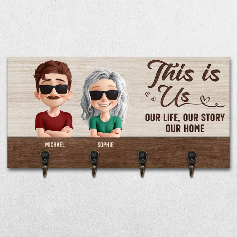 Custom Family Name Home Decor - Personalized Key Holder