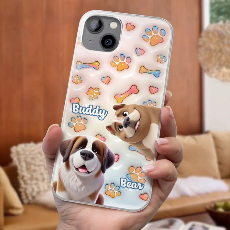 Custom Name Saint Bernard Dog Gifts for Pet Lovers - Personalized Phone Case