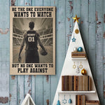 Custom Name Number Basketball Gifts for Players - Personalized Poster