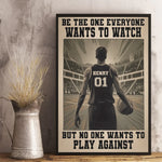 Custom Name Number Basketball Gifts for Players - Personalized Poster