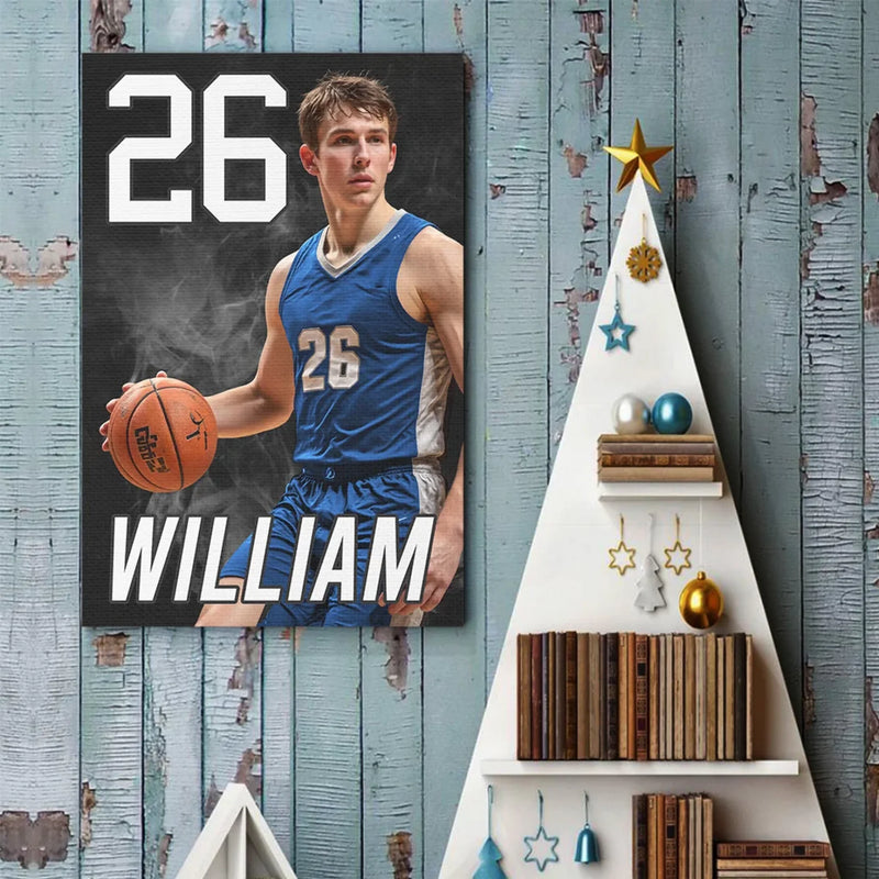 Custom Photo Basketball Player Gifts - Personalized Poster