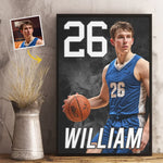 Custom Photo Basketball Player Gifts - Personalized Poster