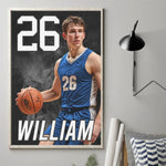 Custom Photo Basketball Player Gifts - Personalized Poster