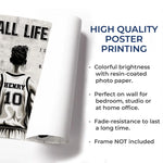 Custom Name Basketball Life Lessons Decor - Personalized Poster