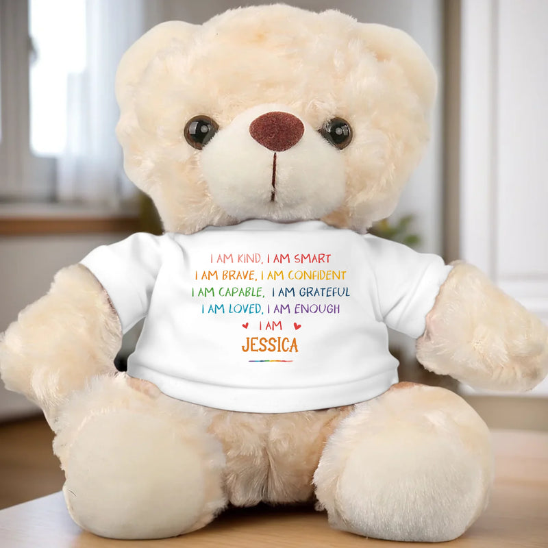 A Hug Full Of Affirmations - Family Personalized Custom Teddy Bear Plush - Gift For Family Members