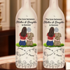 A Mother And Daughter’s Love Is Eternal - Family Personalized Custom Bottle Lamp - Mother's Day, Gift For Mom, Daughter