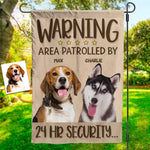 Custom Pet Photo Dog Security Gifts for Dog Lovers - Personalized Flag