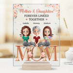 Custom Name Mother and Daughters Gifts - Personalized Acrylic Plaque