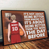 Chase Progress, Not Perfection - Personalized Custom Horizontal Poster - Gift For Sport Lovers, Sport Players