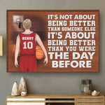 Custom Name Basketball Motivation Gifts - Personalized Poster