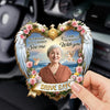 Custom Photo Always Watching Over You - Memorial Personalized Custom Car Visor Clip - Sympathy Gift For Family Members