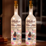 Custom Name Mother Daughter Gifts - Personalized Bottle Lamp