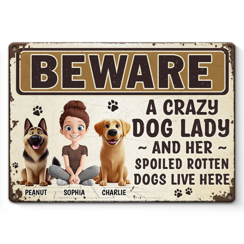 A House Is Not A Home Without A Dog - Dog Personalized Custom Home Decor Metal Sign - House Warming Gift For Pet Owners, Pet Lovers