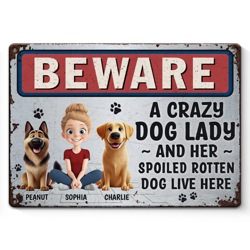 Best Friends Have Fur - Dog Personalized Custom Home Decor Metal Sign - House Warming Gift For Pet Owners, Pet Lovers