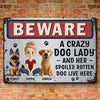Best Friends Have Fur - Dog Personalized Custom Home Decor Metal Sign - House Warming Gift For Pet Owners, Pet Lovers