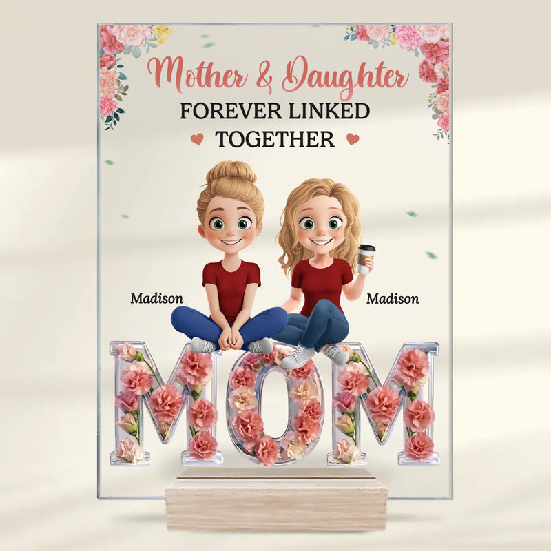 Custom Name Mother & Daughters Gifts - Personalized Acrylic Plaque