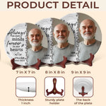 Custom Photo Memorial Tribute Decor - Personalized Ceramic Plate
