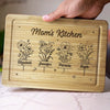 Happiness Is Homemade In Mom’s Kitchen - Family Personalized Custom Engraved Wooden Cutting Board - Mother's Day, Gift For Mom, Grandma